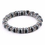 Haematite Beaded Bracelet Single Circle Couple Micro Inlay Rhinestones - Image 8