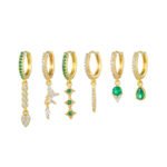LOVE Letter Pendant Hoop Earrings Suit - Image 6