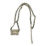 Women's Fashion PU Leather Knitted Chain Cummerbunds Female Dress Corsets Waistband Belts Decoration Narrow Belt - Image 5