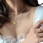 Pearl Metal Choker Clavicle Chain - Image 2