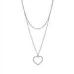 Double-layer Twin Necklace Love Thin Chain Simple Clavicle Chain - Image 10