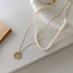 Pearl Metal Choker Clavicle Chain - Image 3