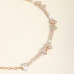 Metal Waist Chain Decorative Belt Dress Suit Chain Accessories Rhinestone Bone Shaped Belt - Image 8