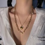 Double Layers Loving Heart Chain Twin Necklace Female Clavicle Chain - Image 6