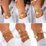 Retro Pearl Chain Beaded Bracelet - Image 4