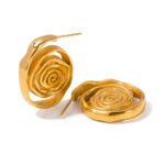 Ins Titanium Steel Hoop Earrings Stud Earrings - Image 5