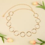 Fashion Circle Metal Waist Chain Women's Decorative Dress With Chain Belt Senior Hollow Accessories - Image 5