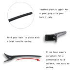 16-Piece Hair Clip Set, Black Hair Clips For Women, Metallic Glitter Hair Clips For Parties, Weddings, Proms, And Special Occasions—Party Gifts - Image 5
