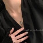 Sweet Cool Beaded Necklace Pentagram Clavicle Chain Twin - Image 4