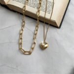 Double Layers Loving Heart Chain Twin Necklace Female Clavicle Chain - Image 5