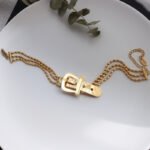 Stainless Steel Belt Shape Strap Charm Gold Bangle Women Jewelry Gift Punk Layered Bangle Bracelets - Image 4