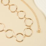 Fashion Circle Metal Waist Chain Women's Decorative Dress With Chain Belt Senior Hollow Accessories - Image 10