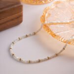 White Fritillary Twin Clavicle Chain All-match Necklace - Image 5